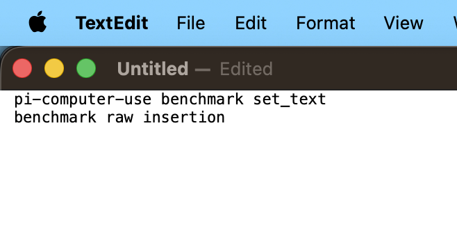 pi-computer-use messing with textedit during benchmarks
